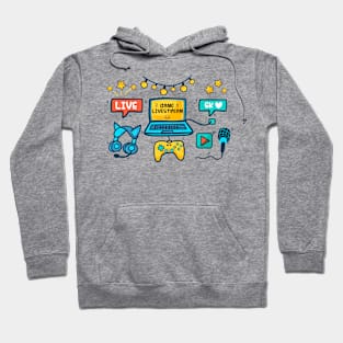 Game Streamer elements concept Hoodie